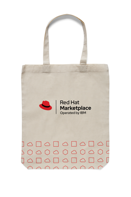 The Red Hat Craft Fair logo with the Red Hat logo below it with proper spacing between them.